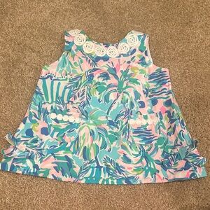 Floral Patterned Kids Dress and diaper cover